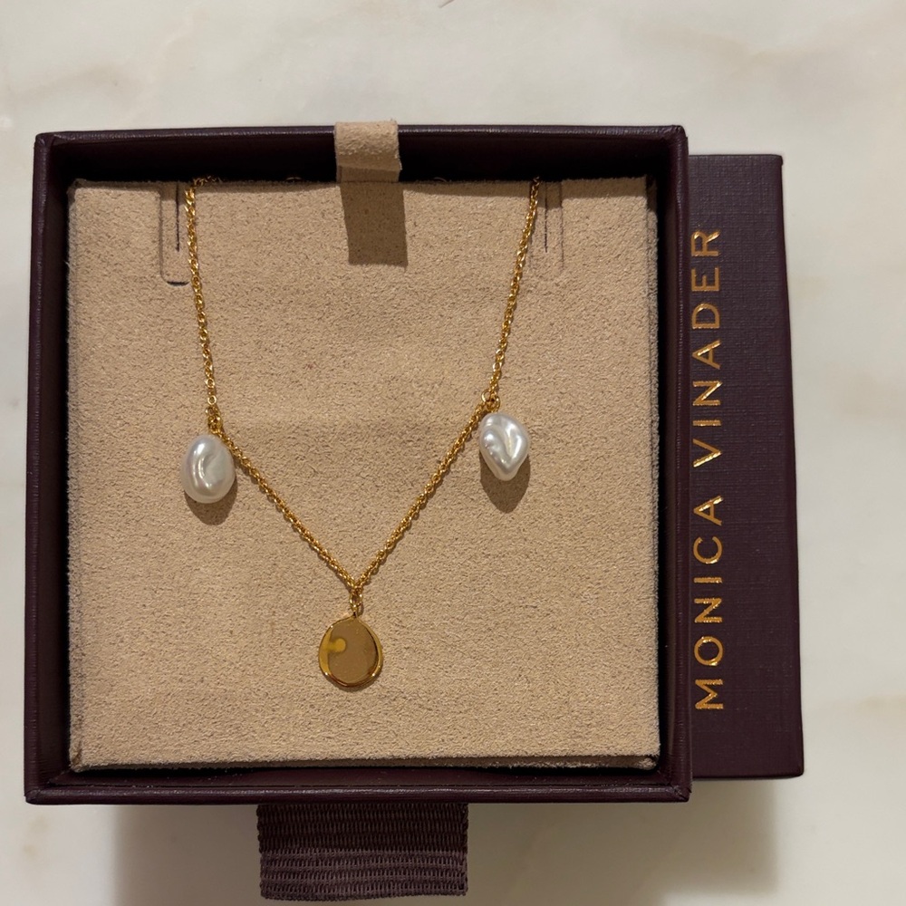 MONICA VINADER Capri Keshi Pearl Station Bracelet